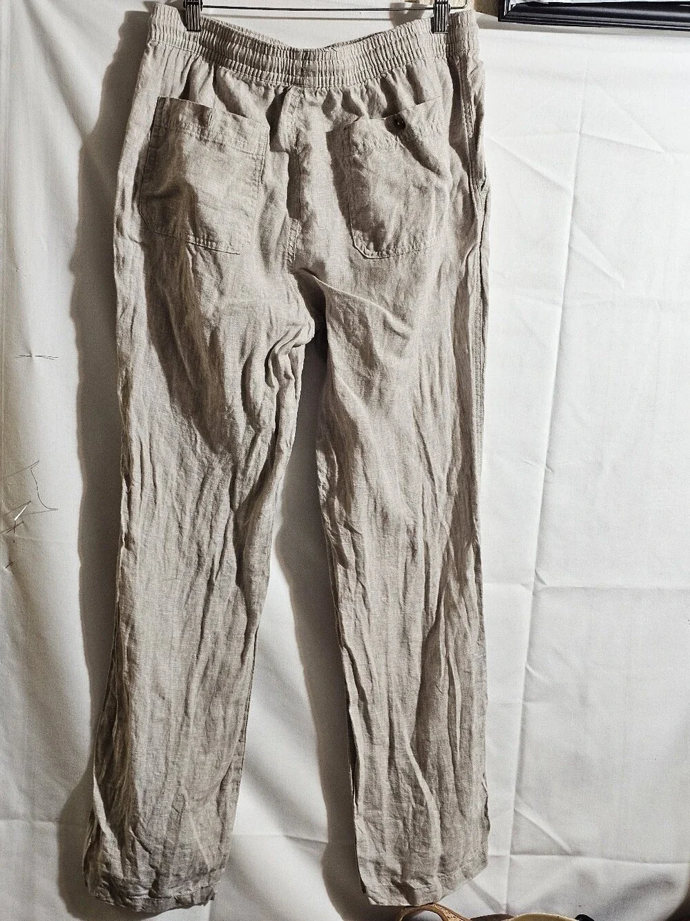 Quince 100% European Linen Drawstring Beach Pants Size M